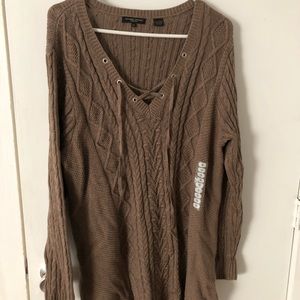 Tan pullover sweater